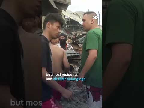 Metro Manila: Massive fire destroys homes and displaces families | DW News