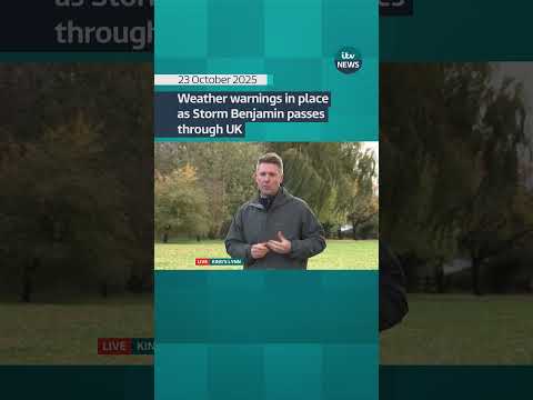 Weather warnings in place as Storm Benjamin passes through UK