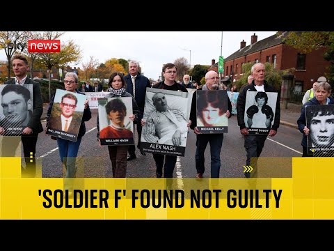 Paratrooper known as ‘Soldier F’ not guilty of Bloody Sunday murders