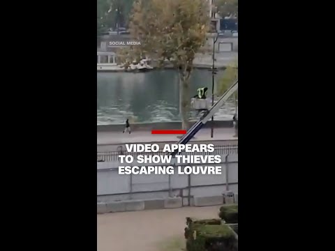 Video appears to show thieves escaping Louvre