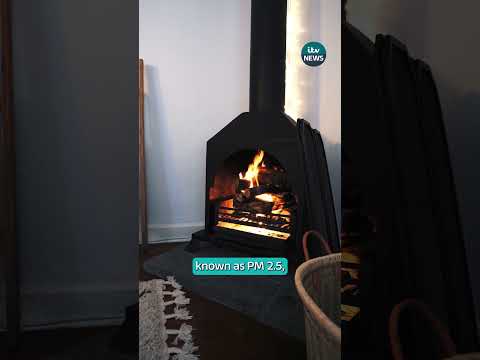 The hidden health costs of wood-burning stoves and open fires #itvnews #woodburner #fireplace