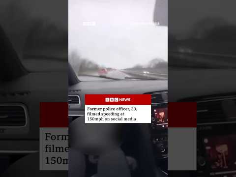 Former police officer filmed speeding at more than 150mph (241km/h) on UK road. #BBCNews