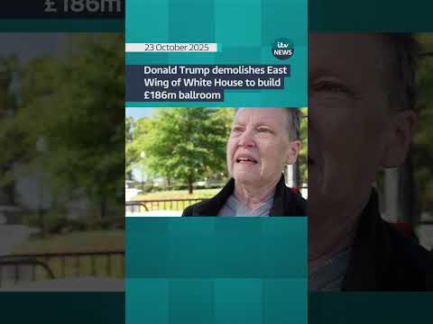 Donald Trump demolishes East Wing of White House to build £186m ballroom | ITV News