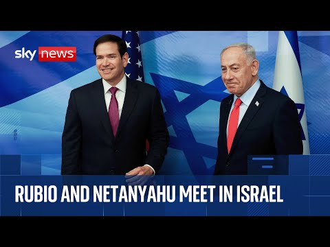 Marco Rubio meets with Netanyahu in Jerusalem