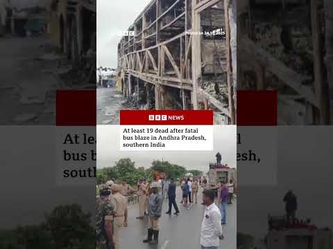 At least 19 dead after fatal bus blaze in Andhra Pradesh, southern India. #India #BBCNews