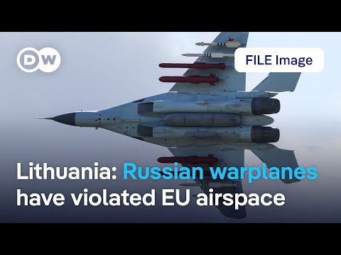 NATO scrambles 2 Eurofighter Typhoons in response to Russia violating EU airspace | DW News