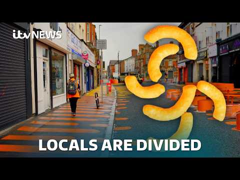 Why this road is covered in ‘Wotsits’ | ITV News