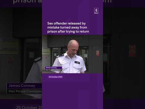 Sex offender released by mistake turned away from prison after trying to return