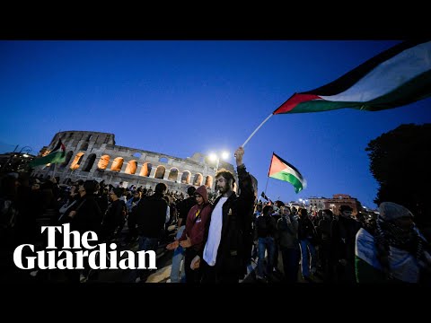 Relatives of flotilla crew join international protests in support of Gaza