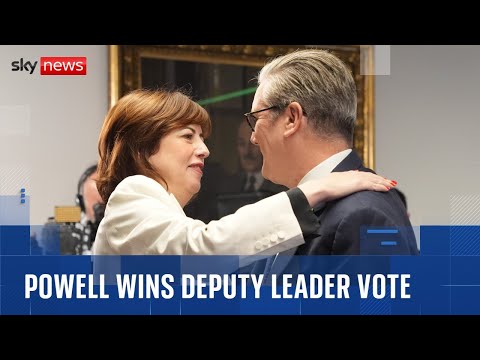 Lucy Powell elected deputy Labour Party leader following Rayner resignation