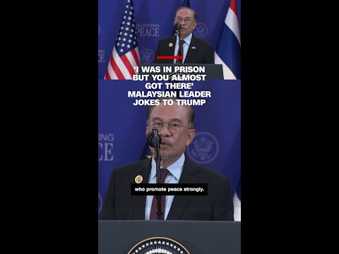 ‘I was in prison but you almost got there’ Malaysian leader jokes to Trump