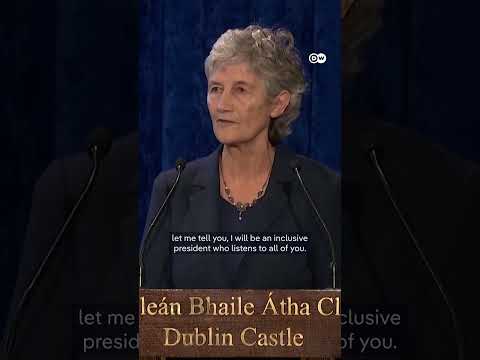 Irish President-elect Connolly speaks to supporters | DW News