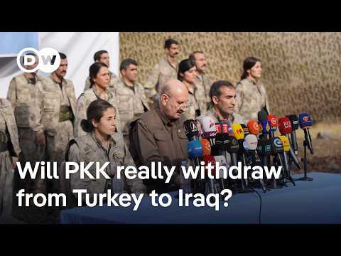 Turkish militant group PKK to withdraw fighters from Turkey to Iraq | DW News