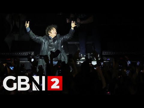 WATCH: President Javier Milei addresses his supporters