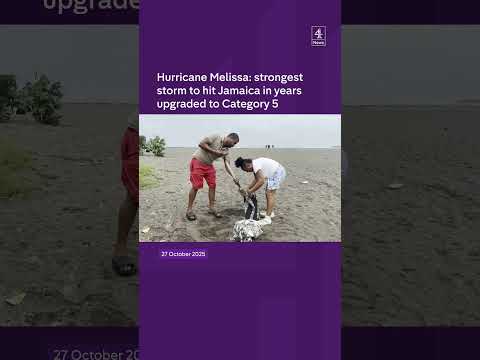 Hurricane Melissa: strongest storm to hit Jamaica in years upgraded to Category 5