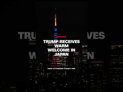 Trump receives warm welcome in Japan