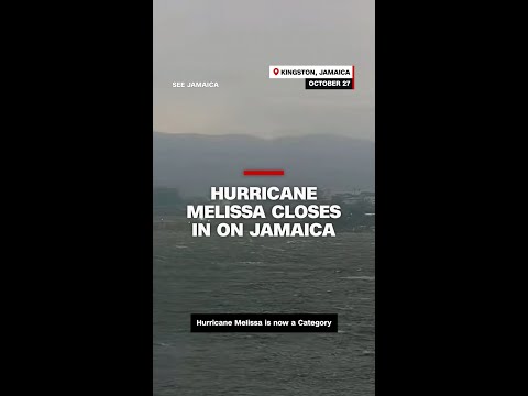 Hurricane Melissa closes in on Jamaica
