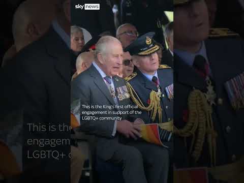 King pays tribute to LGBT armed forces