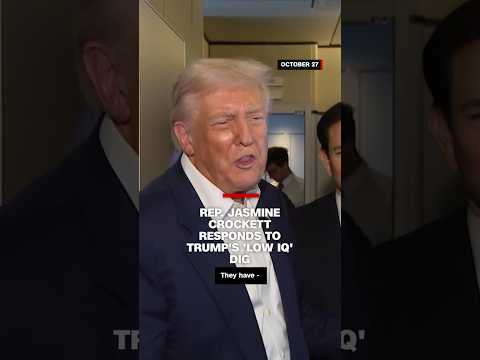 Rep. Jasmine Crockett responds to Trump’s ‘low IQ’ dig