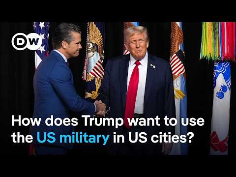 What’s behind Trump’s suggestion to use US cities as training grounds for the US military? | DW News