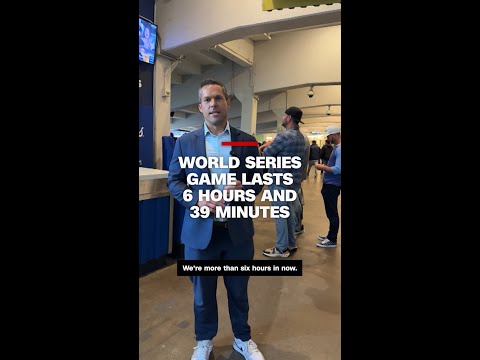 World Series game lasts 6 hours and  39 minutes