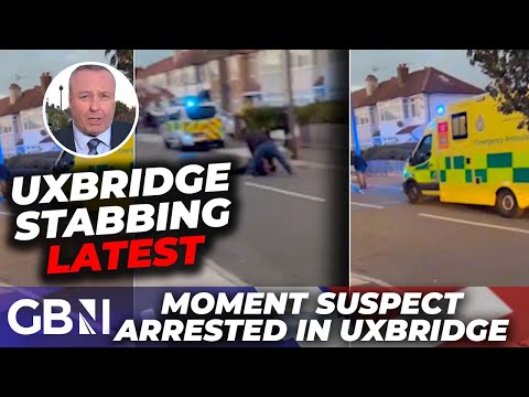 Uxbridge stabbing: Watch MOMENT suspect arrested after triple West London attack | Latest