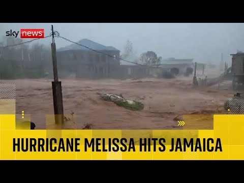 ‘Storm of century’ makes landfall in Jamaica – as video shows destruction