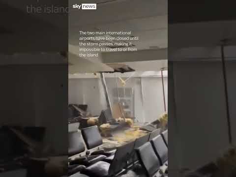 Hurricane Melissa wreaks havoc on Jamaican airport