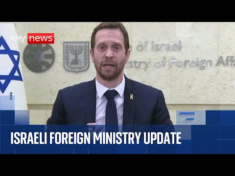 Israeli foreign ministry update after Israel and Hamas accuse each other of breaching Gaza ceasefire