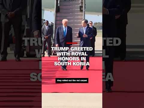 Trump greeted with royal honors in South Korea