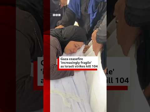 Israeli strikes in Gaza kill 104, Hamas-run health ministry says. #Gaza #Israel #BBCNews