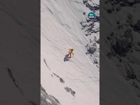 Jim Morrison has skied the last un-skied and most dangerous route down Mount Everest #itvnews