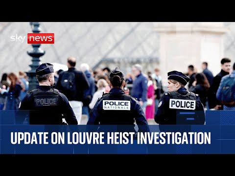 French police hold news conference following Louvre Museum heist