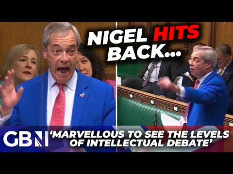 WATCH: Nigel Farage FIRES BACK at Putin jibe during ECHR Parliament speech in House of Commons