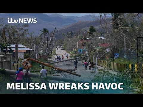 Dozens killed as Hurricane Melissa wreaks chaos in Jamaica, Haiti and Cuba | ITV News