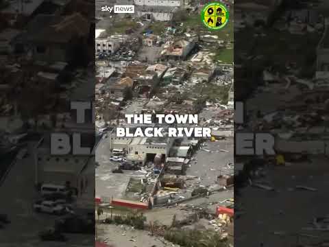 Path of destruction left by Hurricane Melissa