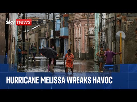 Storm hits Cuba – as 77% of Jamaica without power and dozens dead in Haiti | Hurricane Melissa