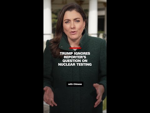 Trump ignores reporter’s question on nuclear testing
