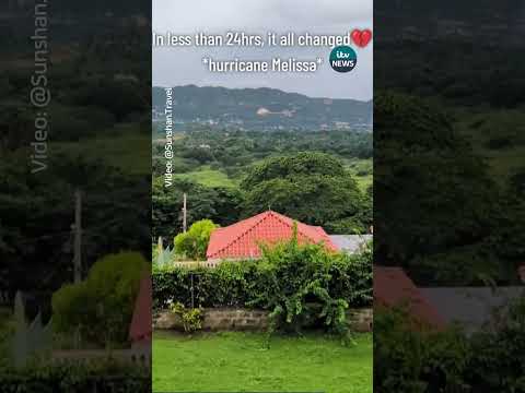 Hurricane Melissa leaves a trail of destruction across the Caribbean #jamaica #shorts