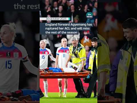 England forward Michelle Agyemang has ruptured her ACL and miss the rest of the season #itvnews