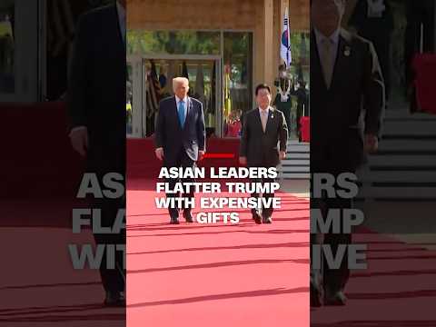 Asian leaders flatter Trump with expensive gifts