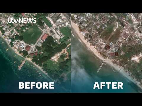 Pictures show Hurricane Melissa aftermath, as Jamaica reports ‘catastrophic’ damage | ITV News