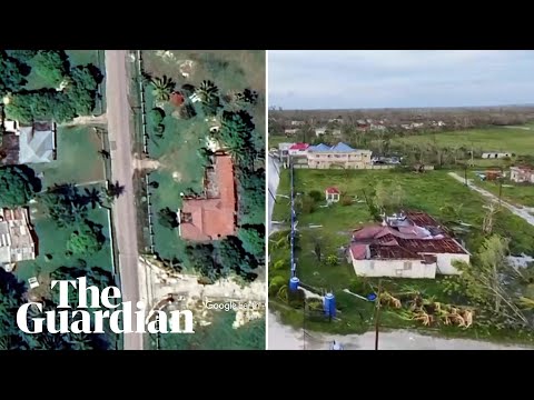 Before-and-after views show Hurricane Melissa damage to Jamaican town