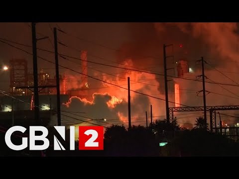 WATCH: Large fire burns at Chevron oil refinery after a huge explosion