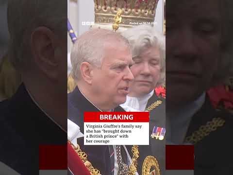 Virginia Giuffre’s family speak after Andrew loses “prince” title. #Andrew #PrinceAndrew #BBCNews