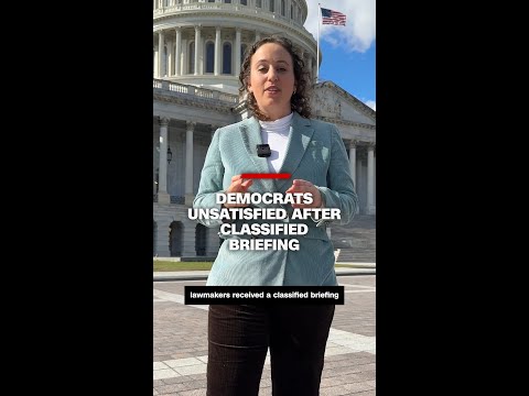 Democrats unsatisfied with classified briefing about military strikes on alleged drug boats