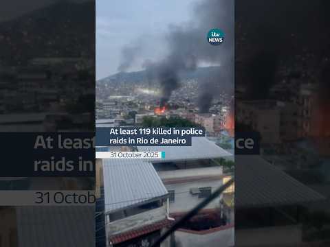 At least 119 people have been killed in Rio, in the deadliest police raid in the city’s history