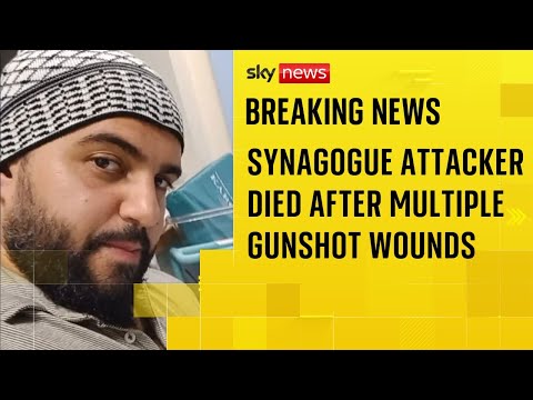 Manchester synagogue attacker died of multiple gunshot wounds, inquest hears