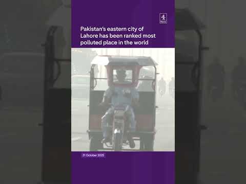 Pakistan’s eastern city of Lahore ranked most polluted place in the world