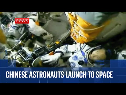 China launches three astronauts to space to continue work on Tiangong space station